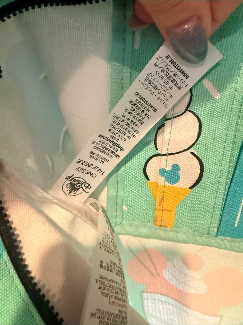 Disney Parks Tote Mint Ice Cream & Treats Tote Bag - Picture 3 of 3